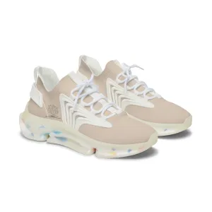 Elegant Women's Mesh Sneakers for Active Lifestyle Pastel Beige by Margo Makaroff - Personalization Available