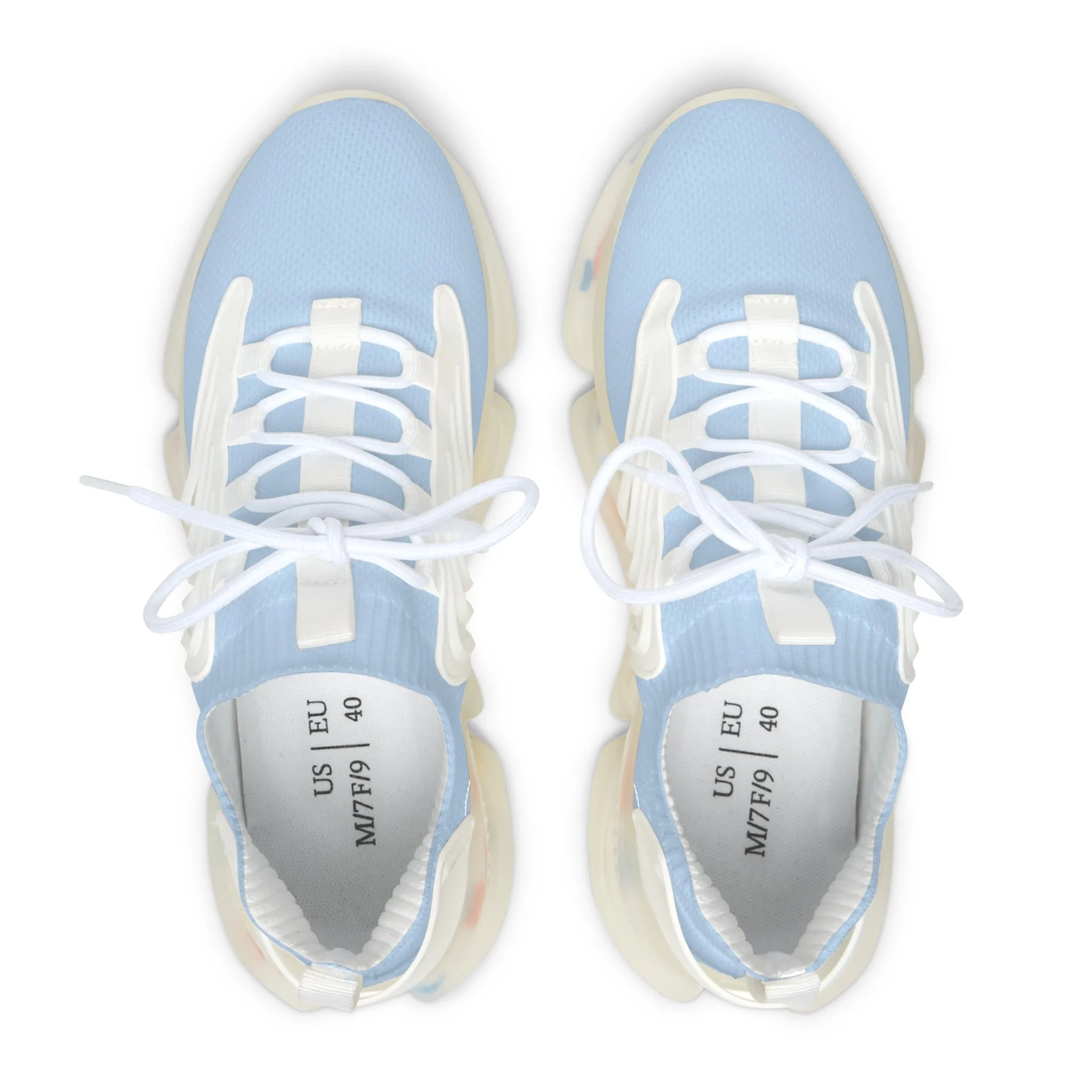Elegant Women's Mesh Sneakers for Active Lifestyle Pastel Blue by Margo Makaroff - Personalization Available