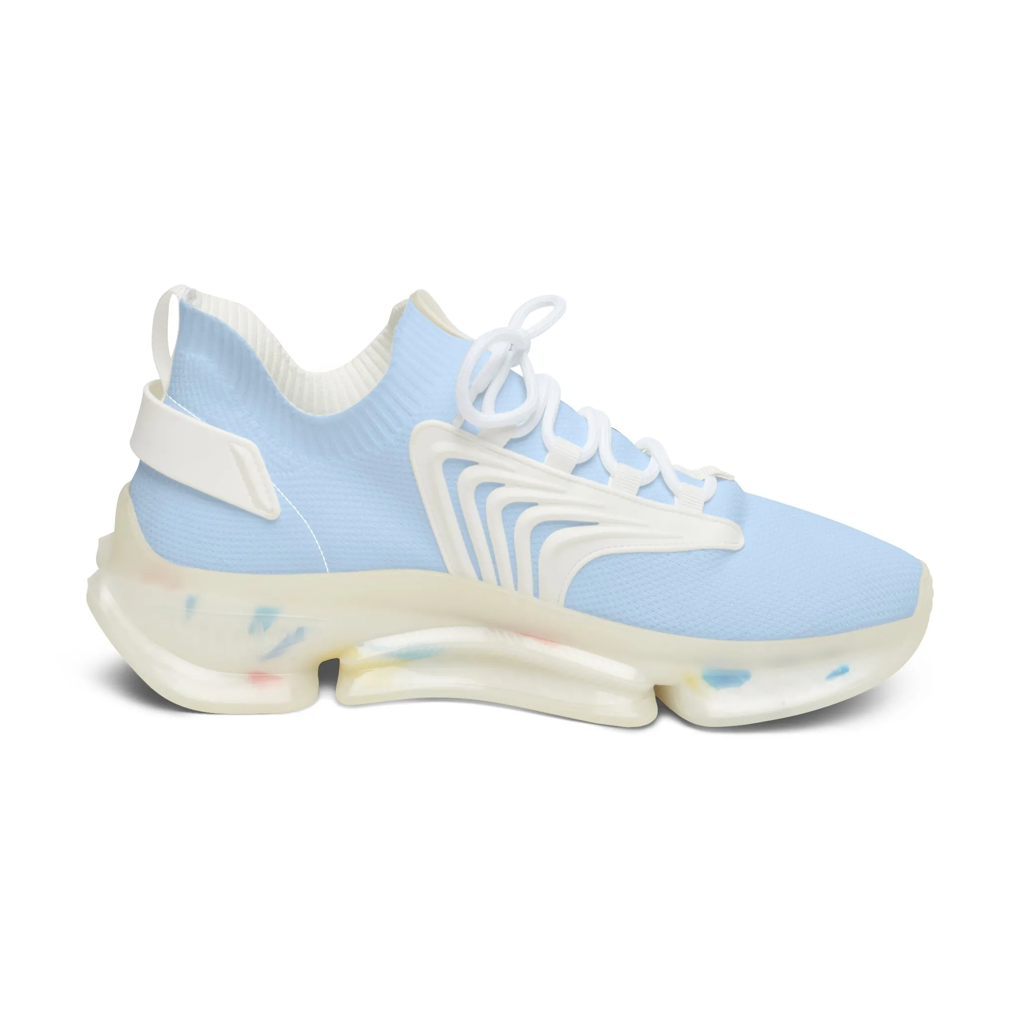 Elegant Women's Mesh Sneakers for Active Lifestyle Pastel Blue by Margo Makaroff - Personalization Available