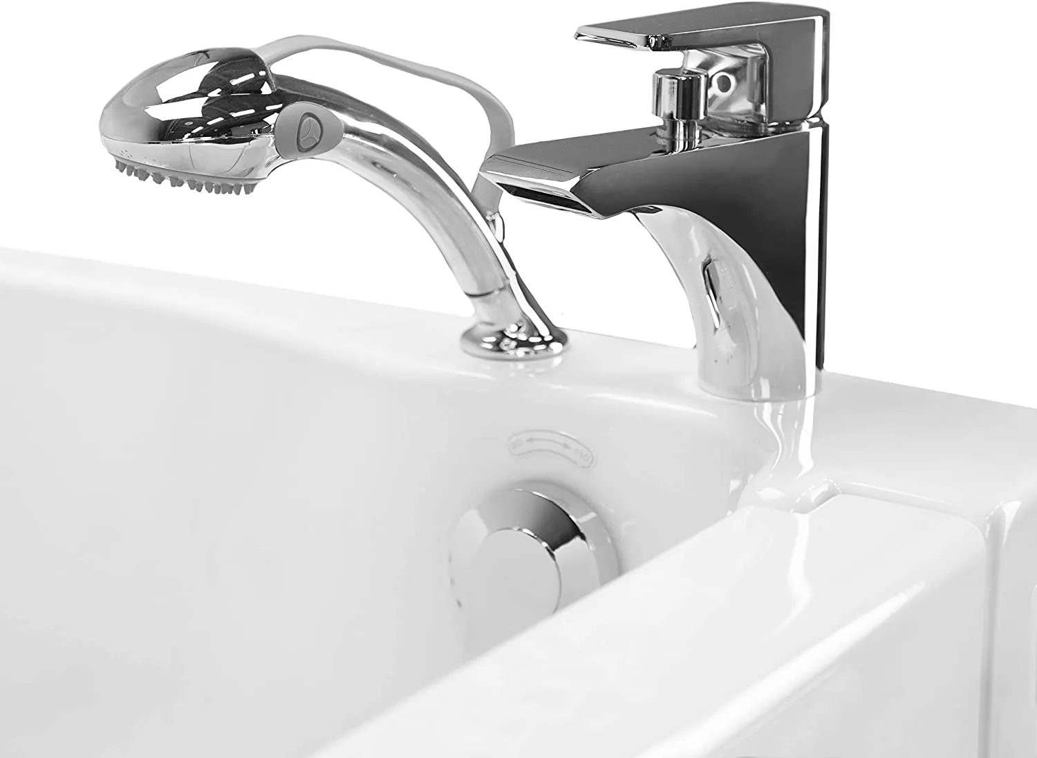 Ella Front Entry 32"x40" Acrylic Hydro Massage Walk-In Bathtub with Right Outward Swing Door, 2 Piece Fast Fill Faucet, 2" Drain