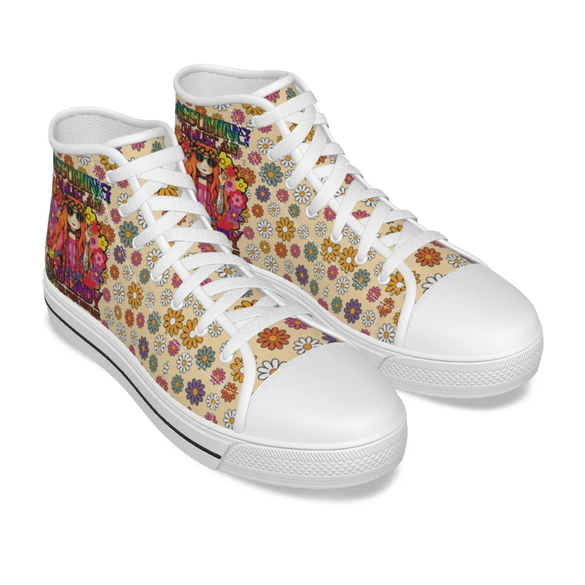 EShoes Personalized Canvas Shoes, Assuming I'm Just An Old Lady Was Your First Mistake,Custom Shoes.