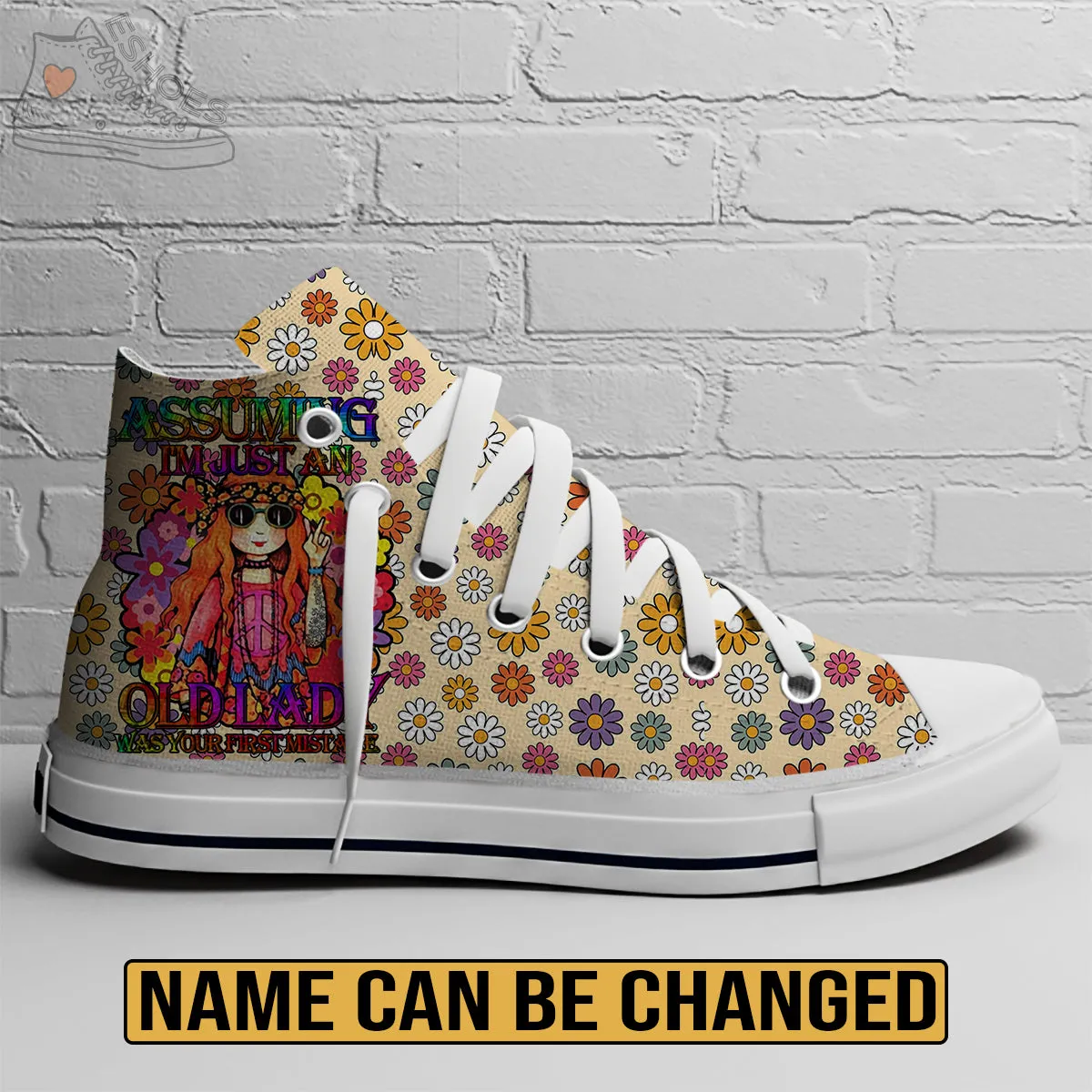 EShoes Personalized Canvas Shoes, Assuming I'm Just An Old Lady Was Your First Mistake,Custom Shoes.