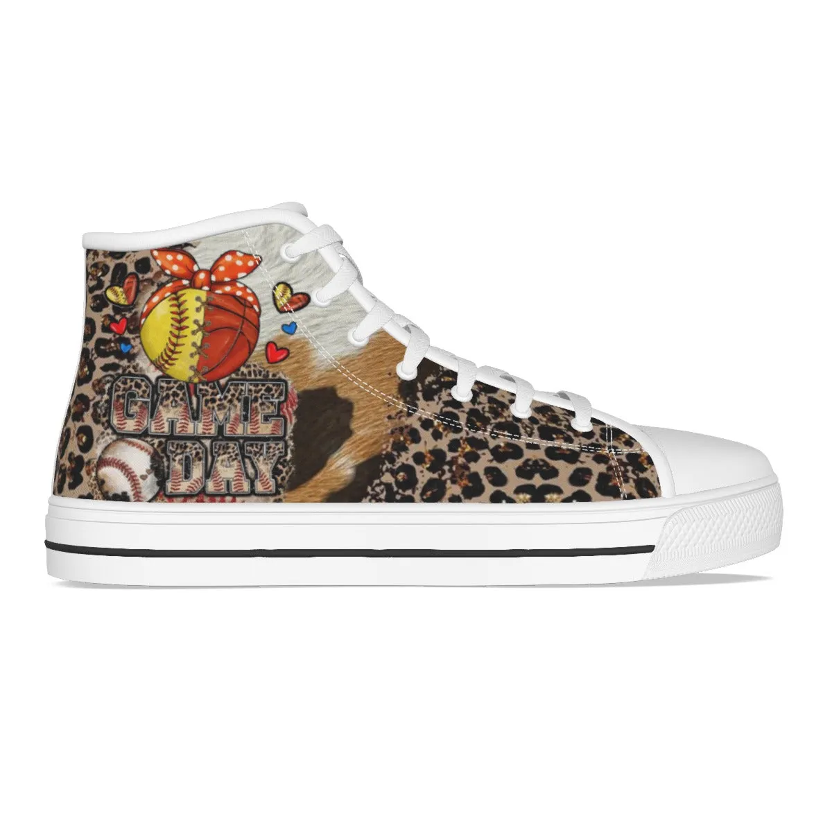 EShoes Personalized Women's Canvas Shoes, Game Day, Baseball Mom Shoes, Custom Name Shoes.