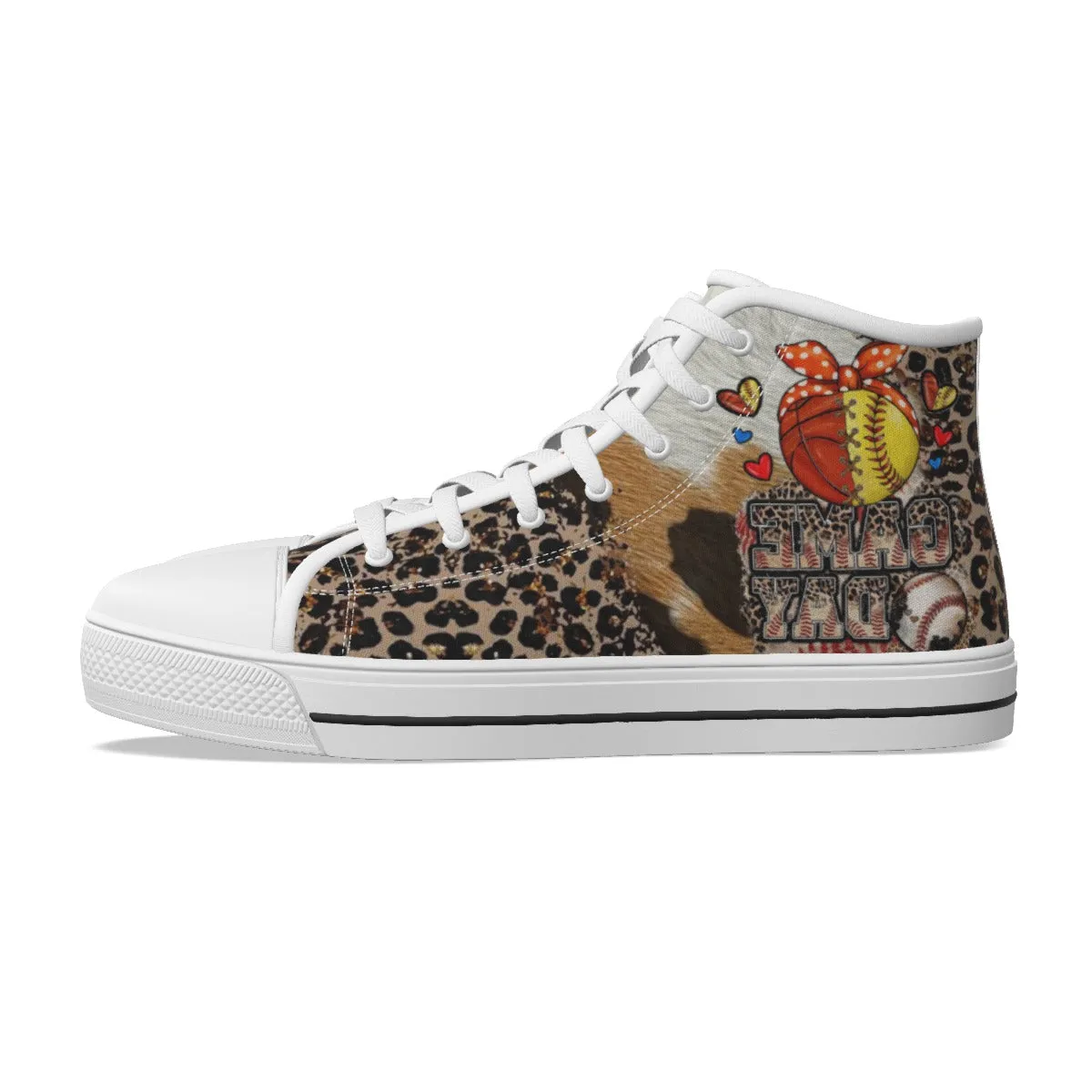 EShoes Personalized Women's Canvas Shoes, Game Day, Baseball Mom Shoes, Custom Name Shoes.