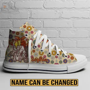 EShoes Personalized Women's Canvas Shoes, Mama Baseball Retro, Custom Name Shoes.