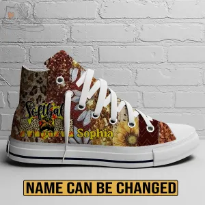 EShoes Personalized Women's Canvas Shoes, Soft Ball Mom, Mama Baseball Shoes, Custom Name Shoes.