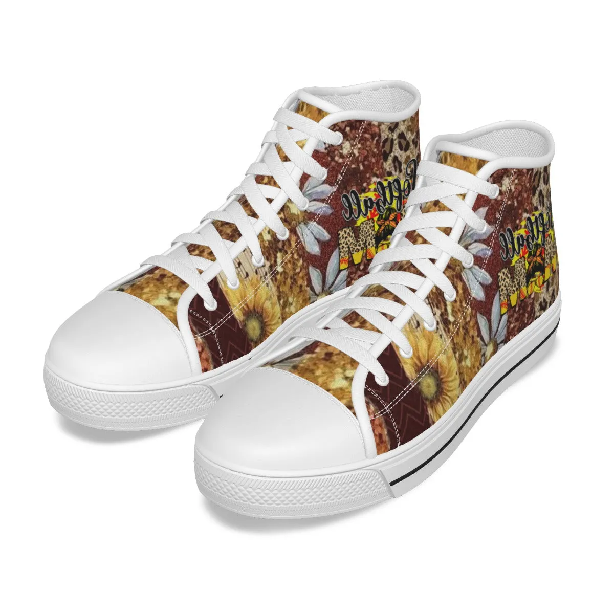 EShoes Personalized Women's Canvas Shoes, Soft Ball Mom, Mama Baseball Shoes, Custom Name Shoes.
