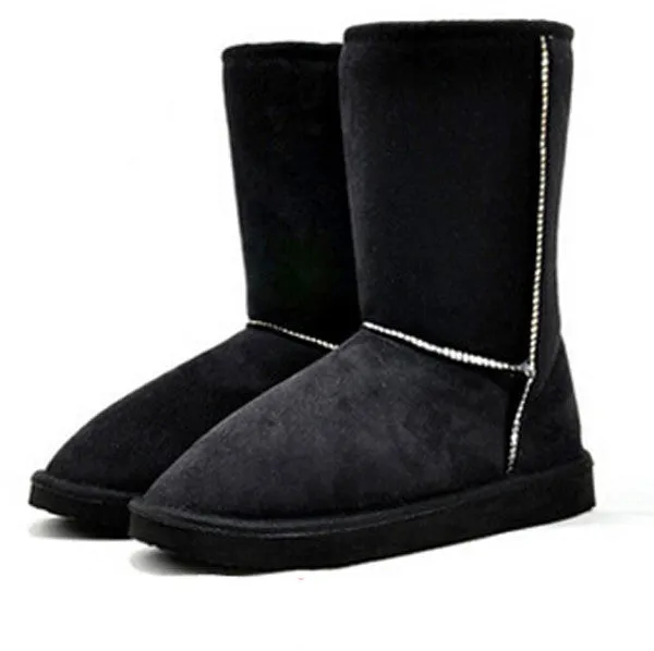 Fashion Women Winter Snow Boots Warm Mid-calf Boots Winter Soft Shoes Flat Shoes platform boots female sapato feminino RD871406