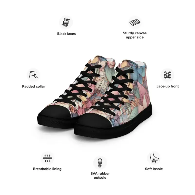 Floral Graphic High Tops for Effortless Style