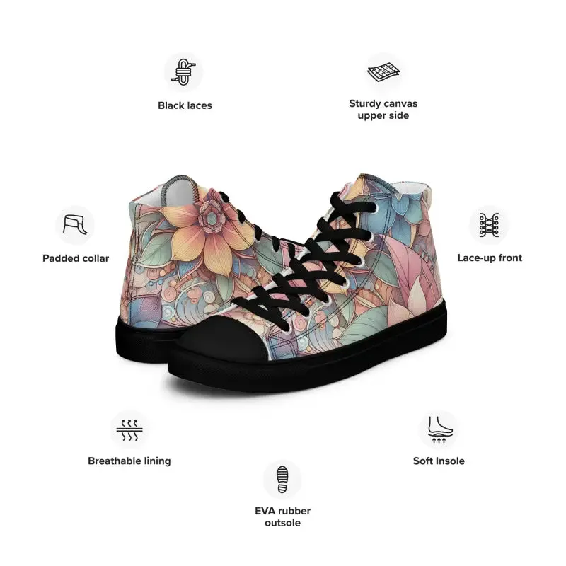 Floral Graphic High Tops for Effortless Style