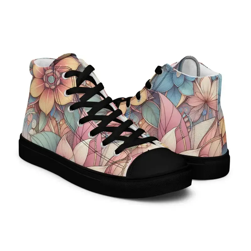 Floral Graphic High Tops for Effortless Style