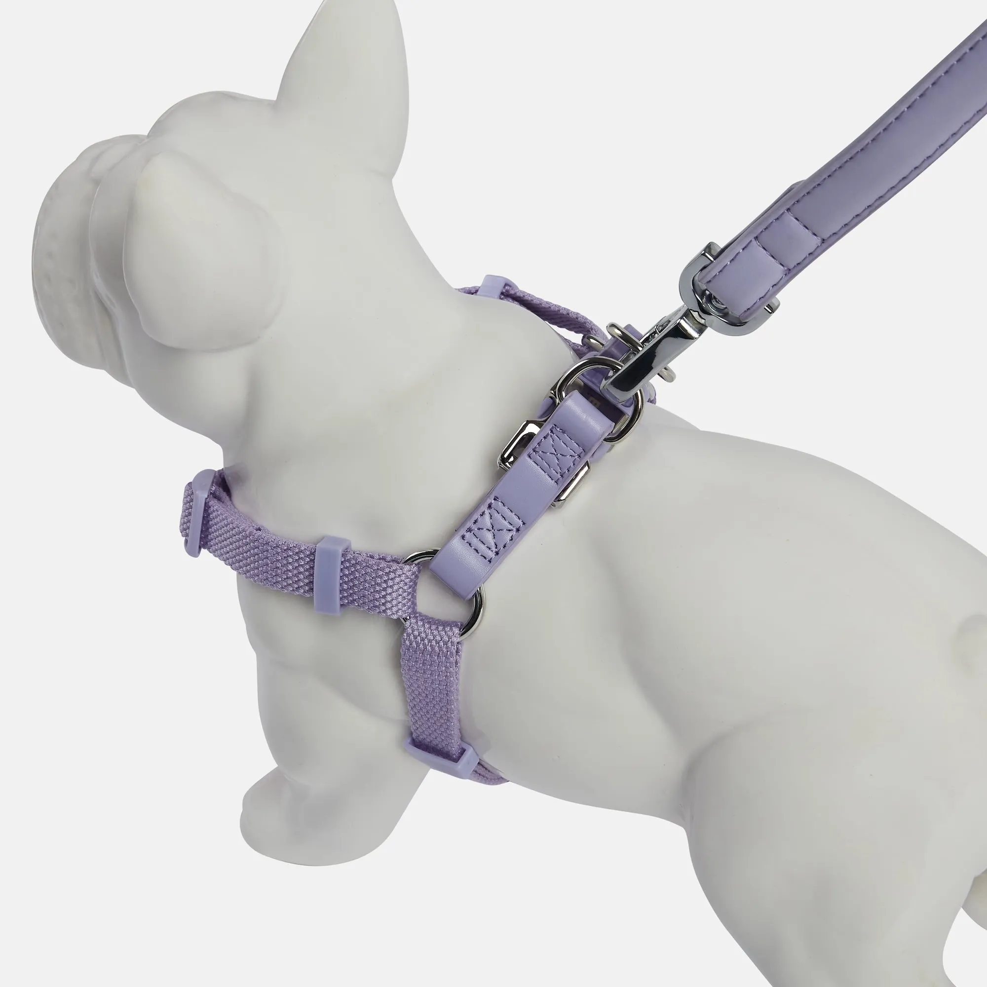 Fresh Lilac Dog Harness & Lead Set