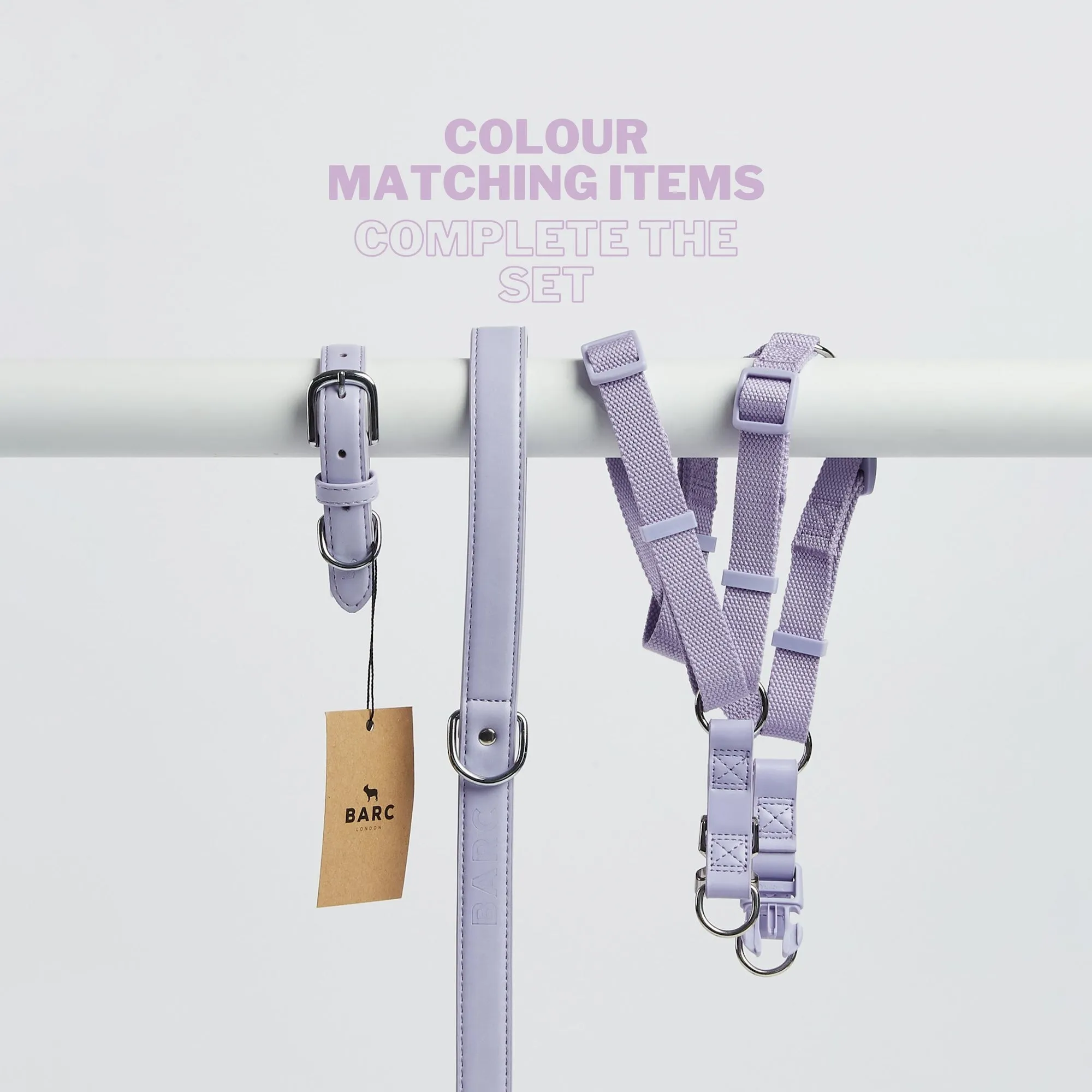 Fresh Lilac Dog Harness & Lead Set