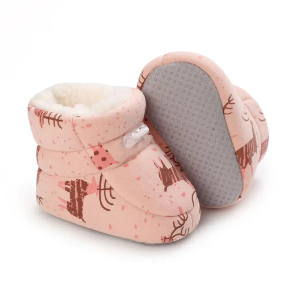 Fuzzy Cartoon Baby Boots