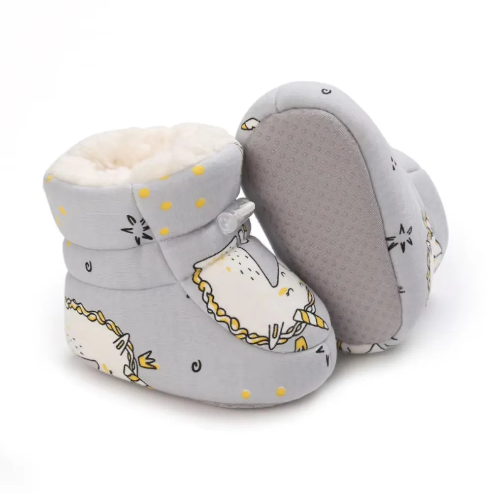 Fuzzy Cartoon Baby Boots
