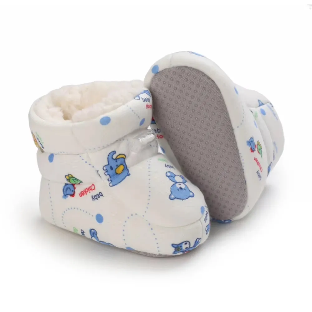 Fuzzy Cartoon Baby Boots
