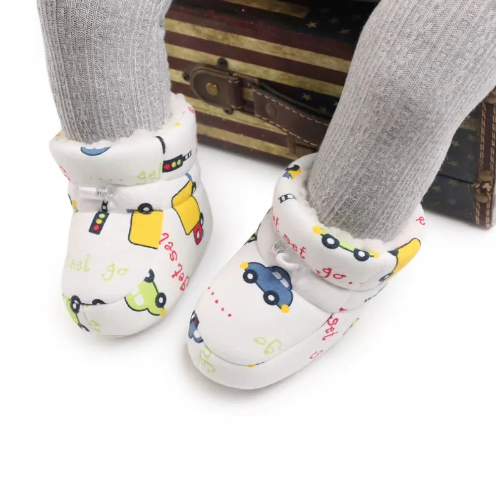 Fuzzy Cartoon Baby Boots