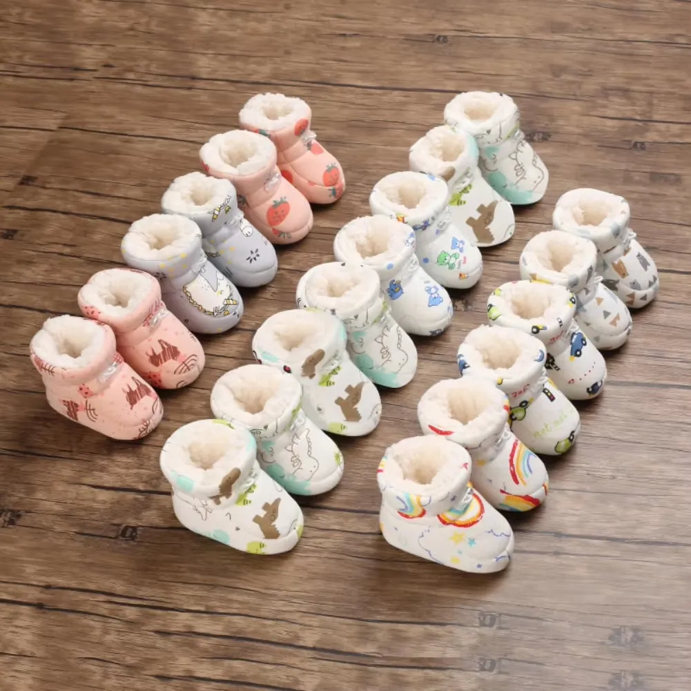 Fuzzy Cartoon Baby Boots