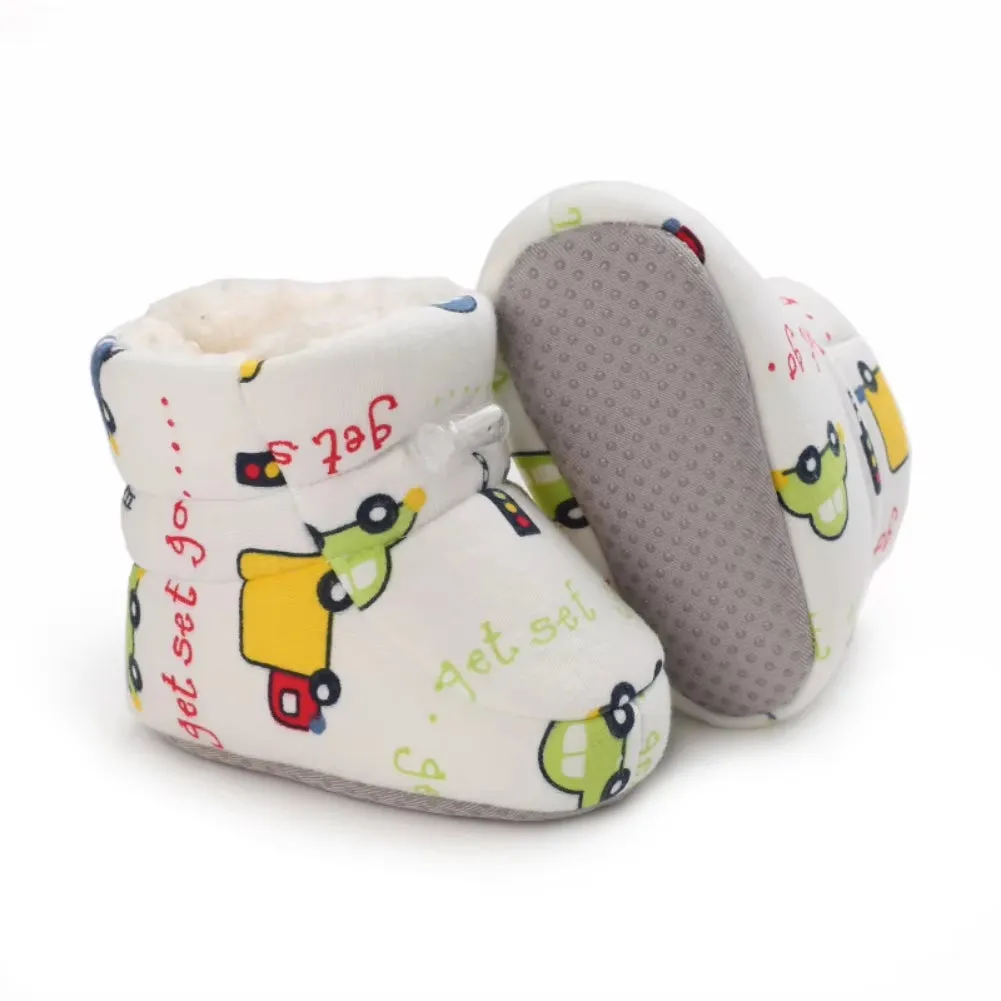Fuzzy Cartoon Baby Boots
