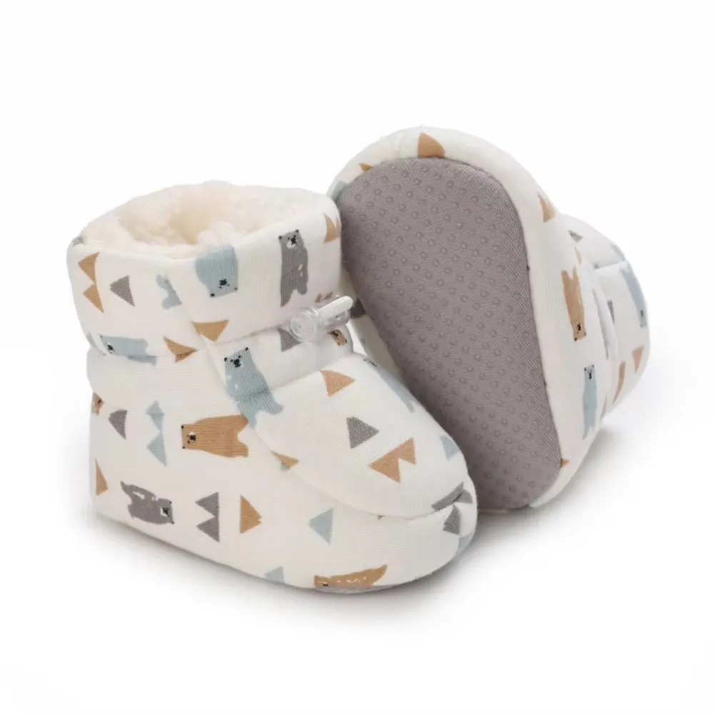 Fuzzy Cartoon Baby Boots