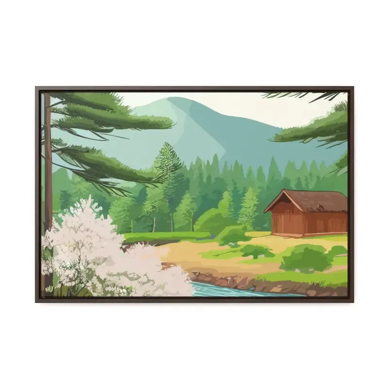 Gallery Canvas Wraps with Stream Flowing Bliss