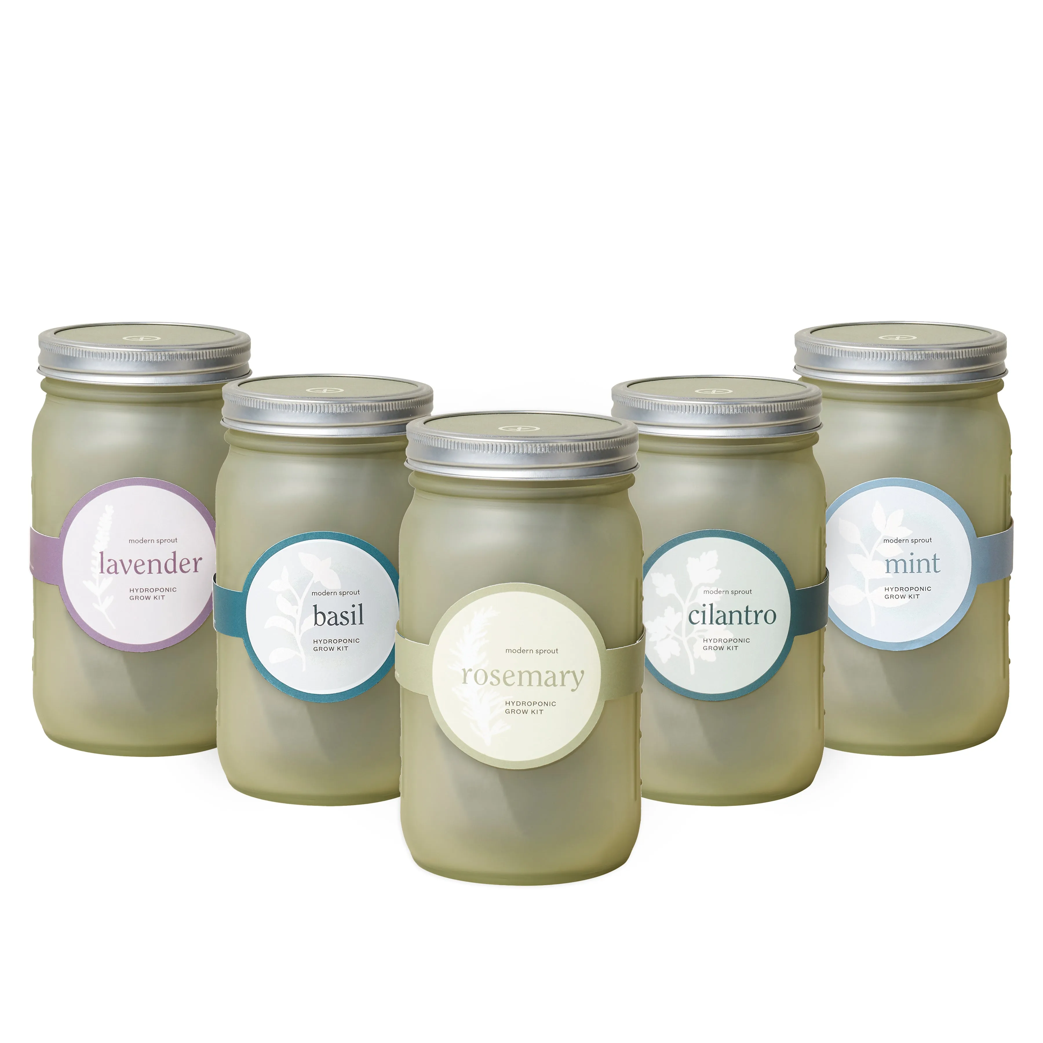 Garden Jars - Green Glass