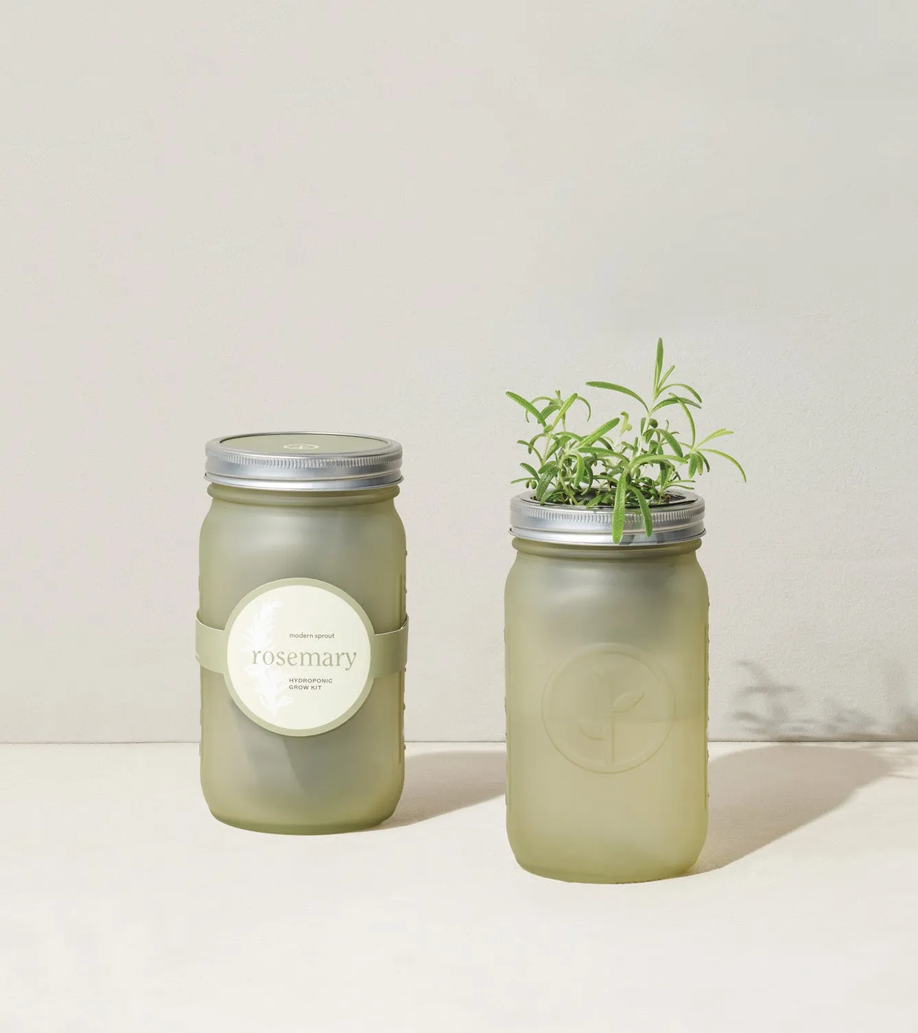 Garden Jars - Green Glass
