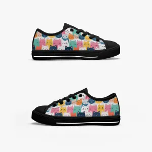Girl's Low-Top Canvas Shoes-Black