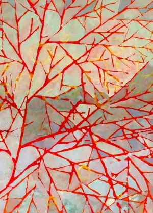 Glory Daze Original Painting by Nancy Tobin - Abstract