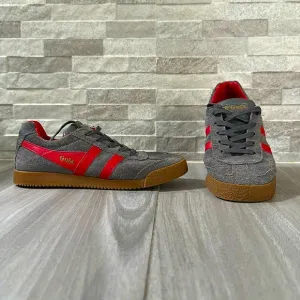 Gola Low Top Sneaker- Gray and Red- Size 3 Kids