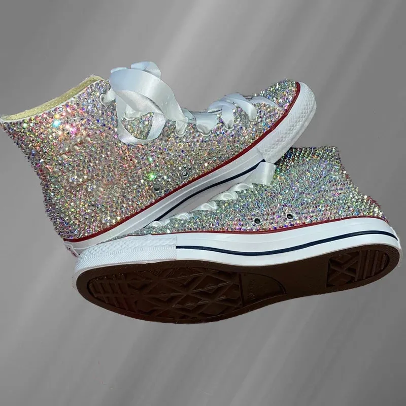 Handmade Custom High Top Lace-Up Sports Shoes for Women
