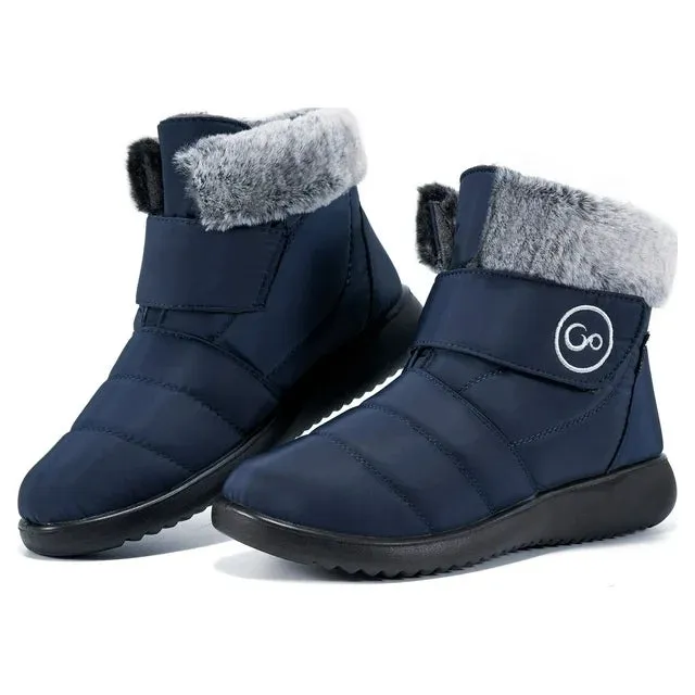 Harenc Women Snow Boots Winter Shoes Slip On Boots for Women Waterproof Booties Comfortable Outdoor Anti Slip Shoes