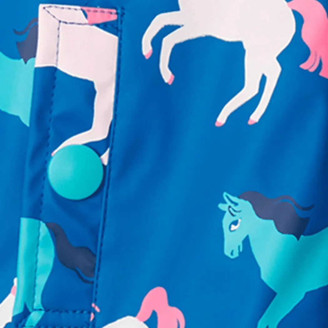 HATLEY Sherpa Lined Splash Rain Jacket | Prancing Horses Size 3