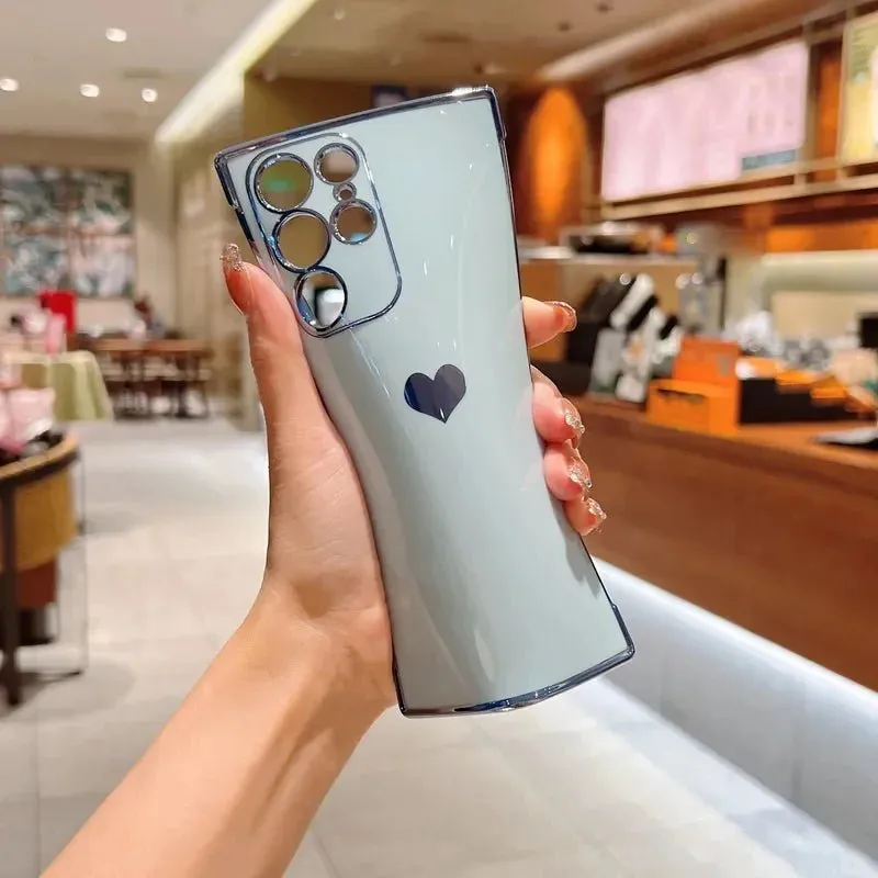 Heart-Plated Samsung Galaxy Phone Case