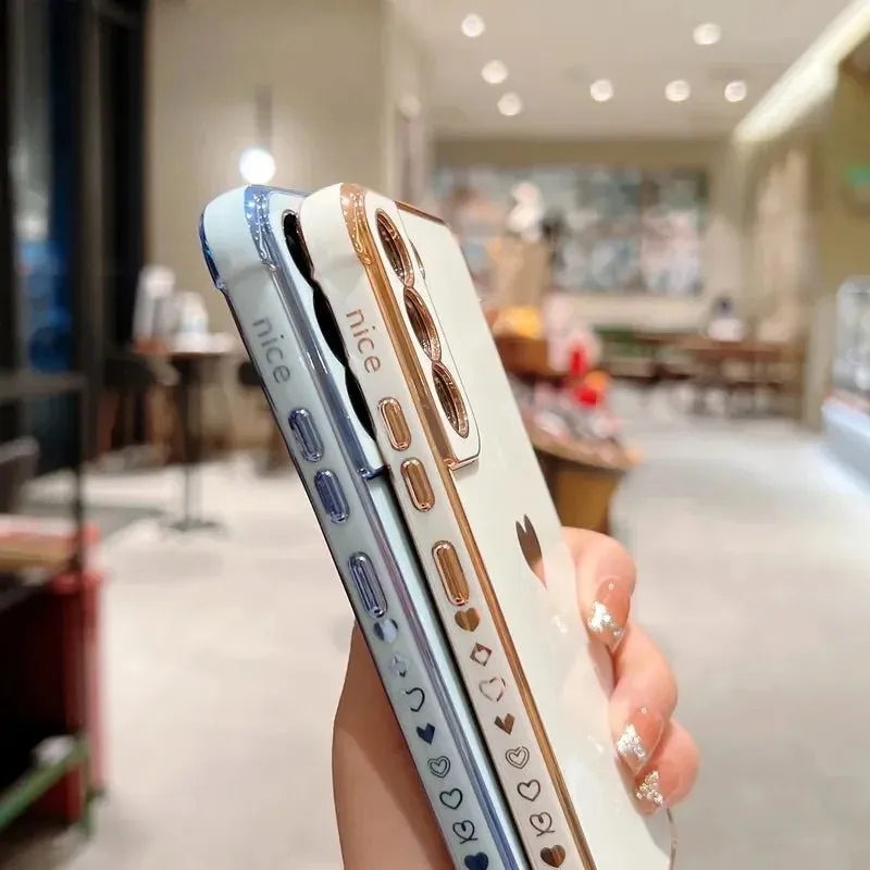 Heart-Plated Samsung Galaxy Phone Case