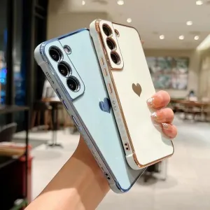 Heart-Plated Samsung Galaxy Phone Case