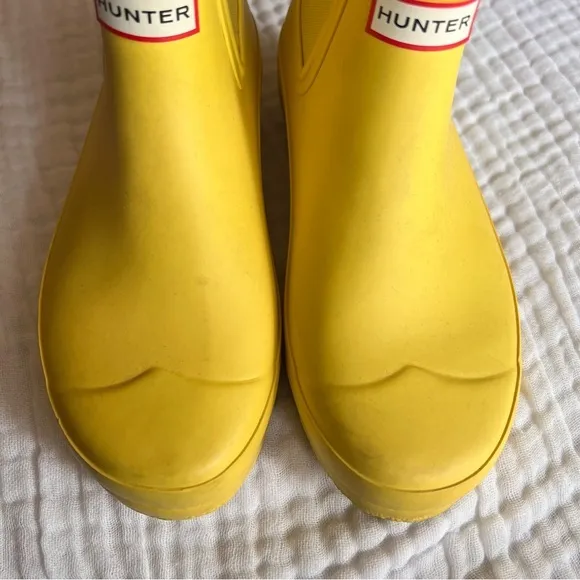 HUNTER Original‎ Chelsea Rain Boot yellow children’s SIZE US boy 2 girl 3