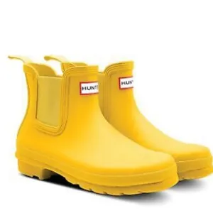 HUNTER Original‎ Chelsea Rain Boot yellow children’s SIZE US boy 2 girl 3