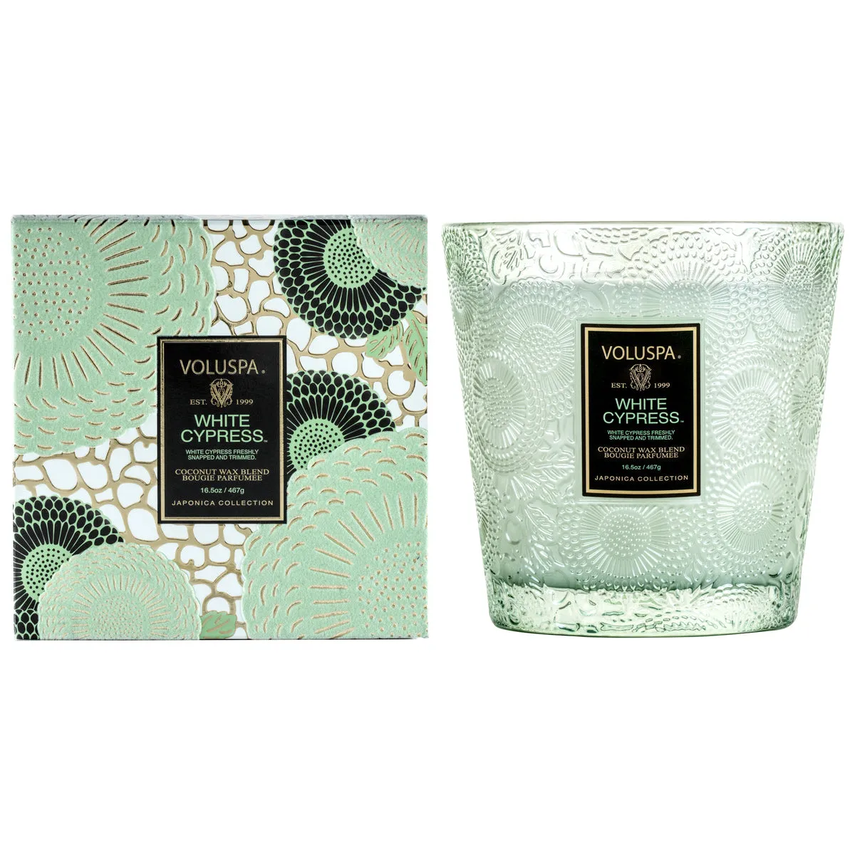 Japonica Seasonal 2 Wick Hearth Glass Candle 60hr