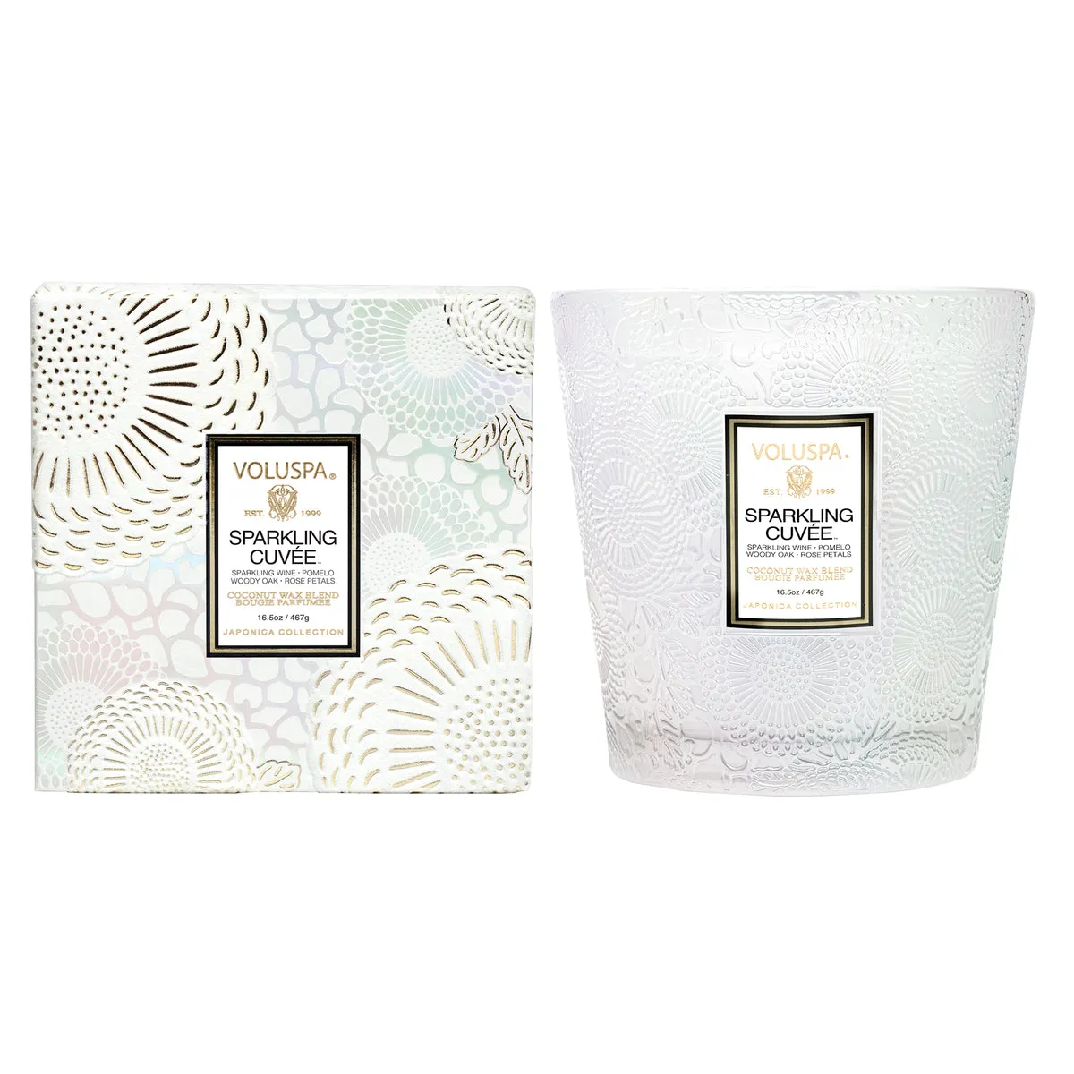 Japonica Seasonal 2 Wick Hearth Glass Candle 60hr