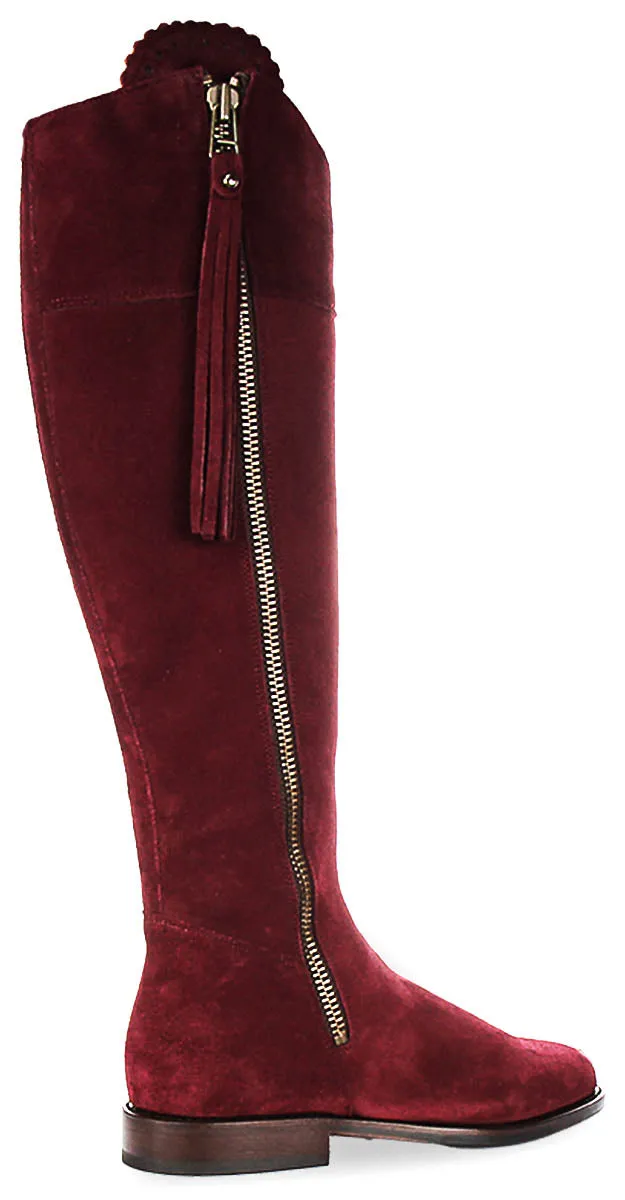 Justinreess England Valentina Regular Fit In Burgundy For Women