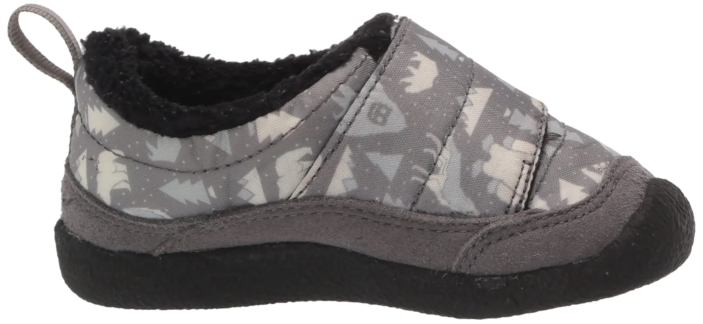 KEEN Unisex-Child Howser Low Wrap Casual Comfy Durable Slippers Big Kid (8-12 Years) 6 Big Kid Steel Grey/Star White