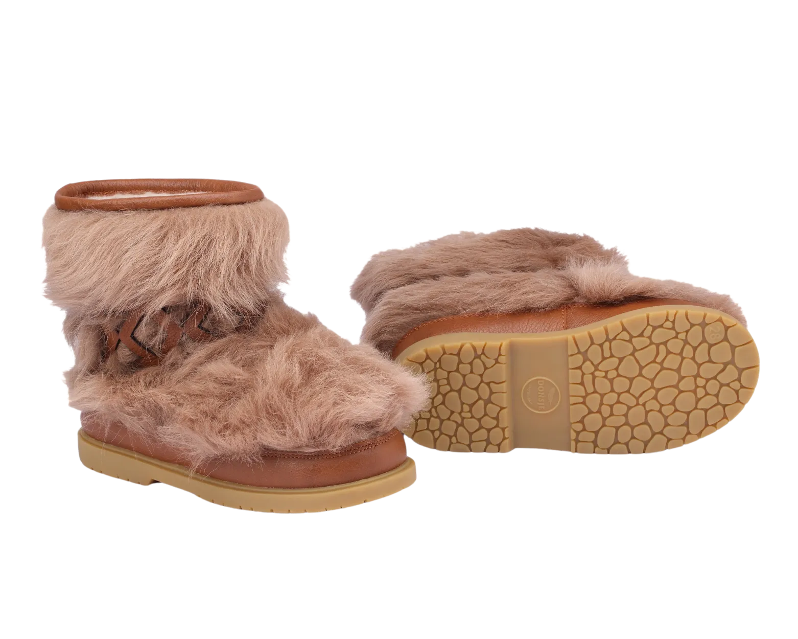 Keiza Boots | Beige Sheep Wool