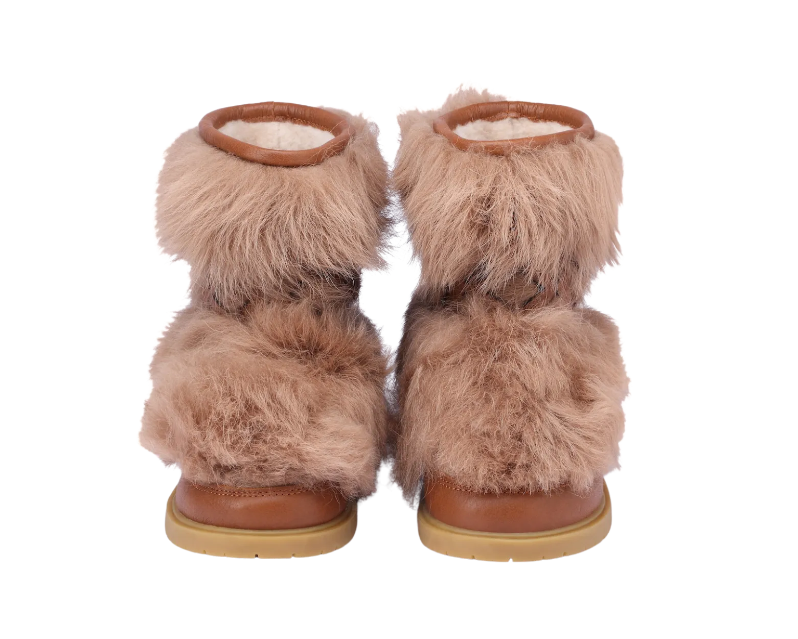 Keiza Boots | Beige Sheep Wool