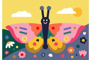 Kids Paint By Numbers - Spring Wings