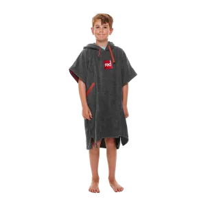 Kids Towelling Change Robe - Grey