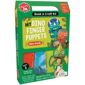 Klutz My Dino Finger Puppets Jr. Craft Kit - Makes 3 Puppets