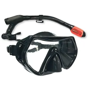 LAND & SEA PREDATOR PRO MASK & SNORKEL SET - BLACK