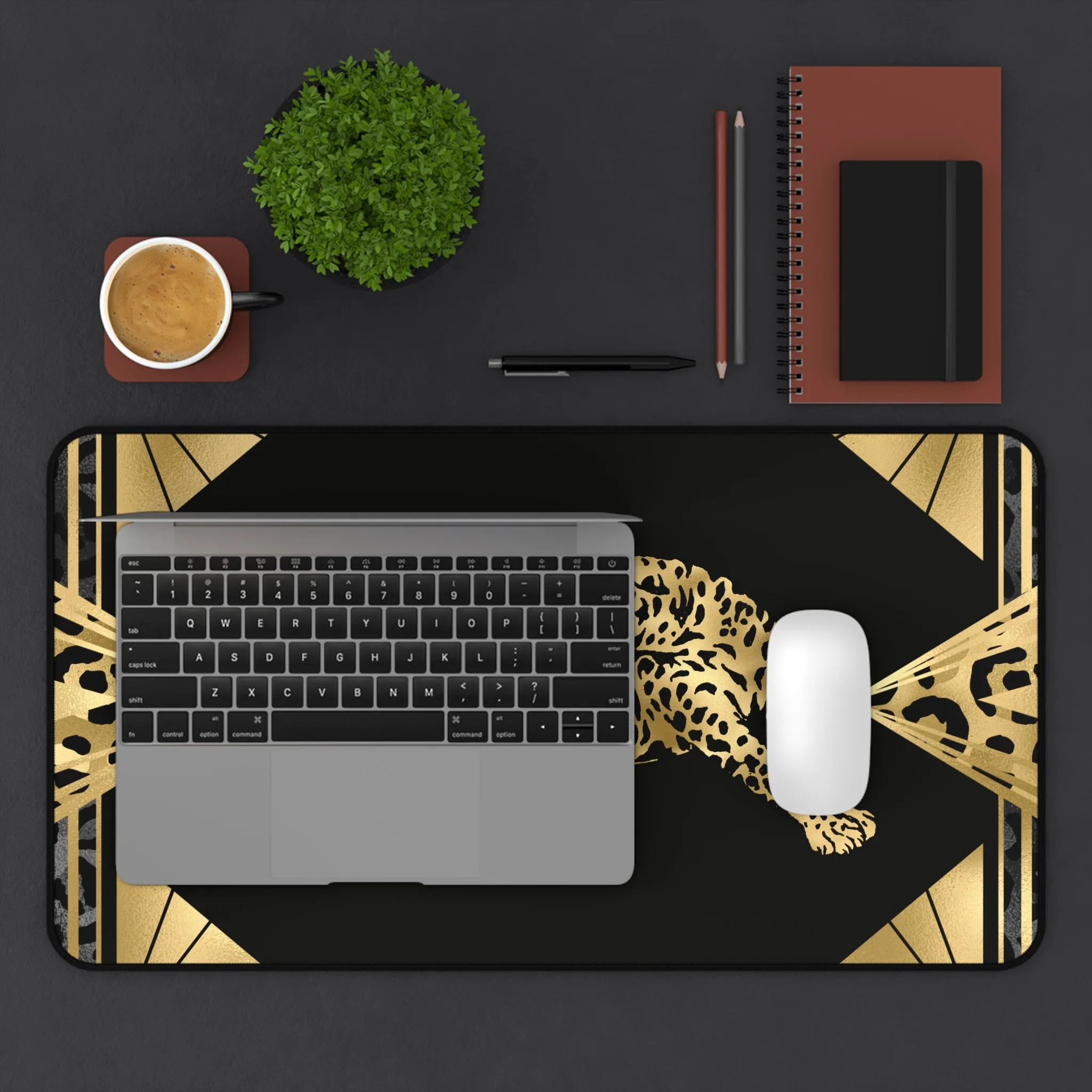 Leopard Ambition Desk Mat