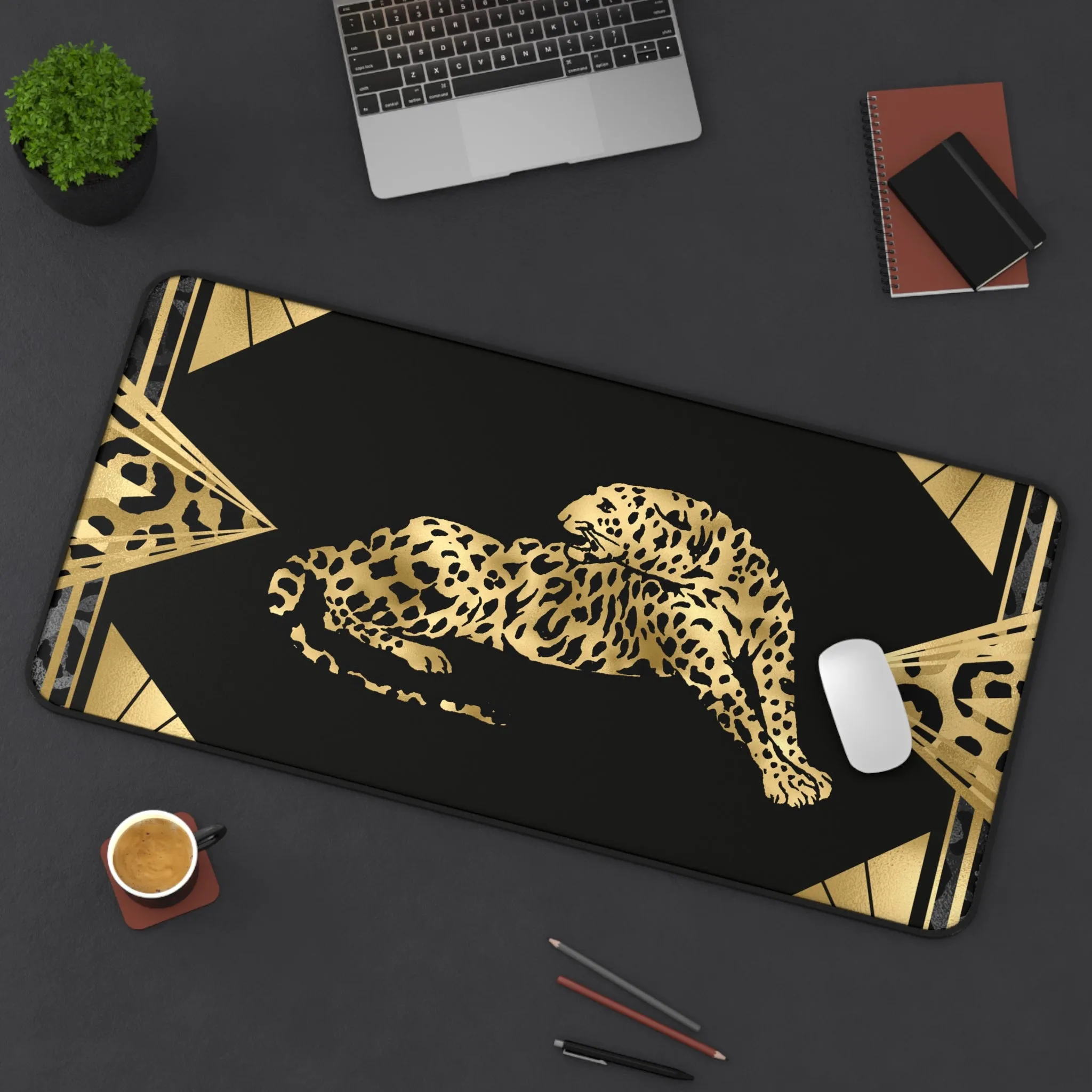 Leopard Ambition Desk Mat